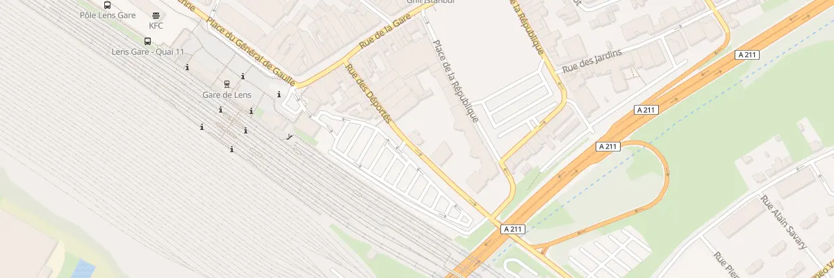 Plan du 23 Rue des Déportés à Lens