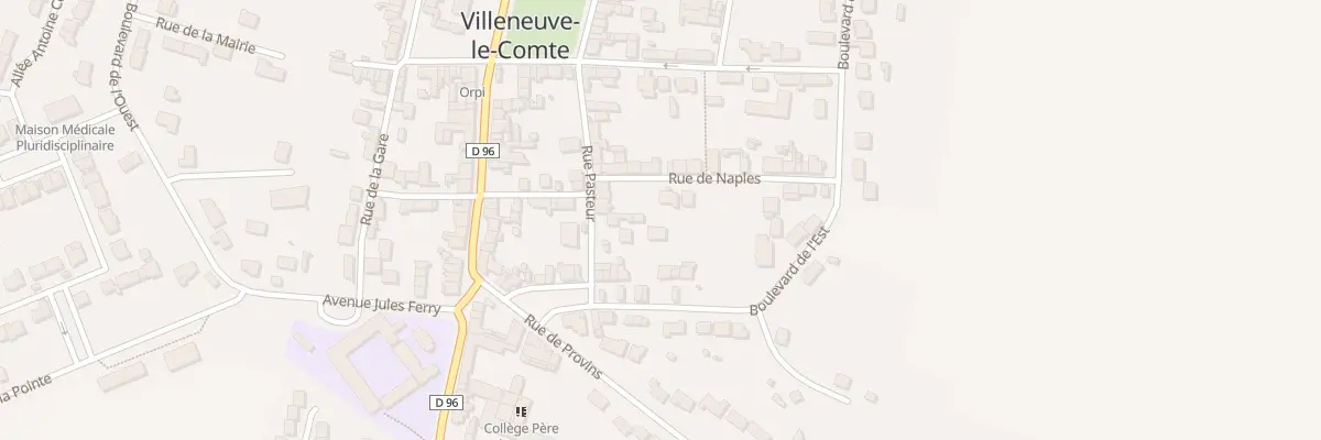 Plan du 2 Rue de Naples à Villeneuve-le-Comte