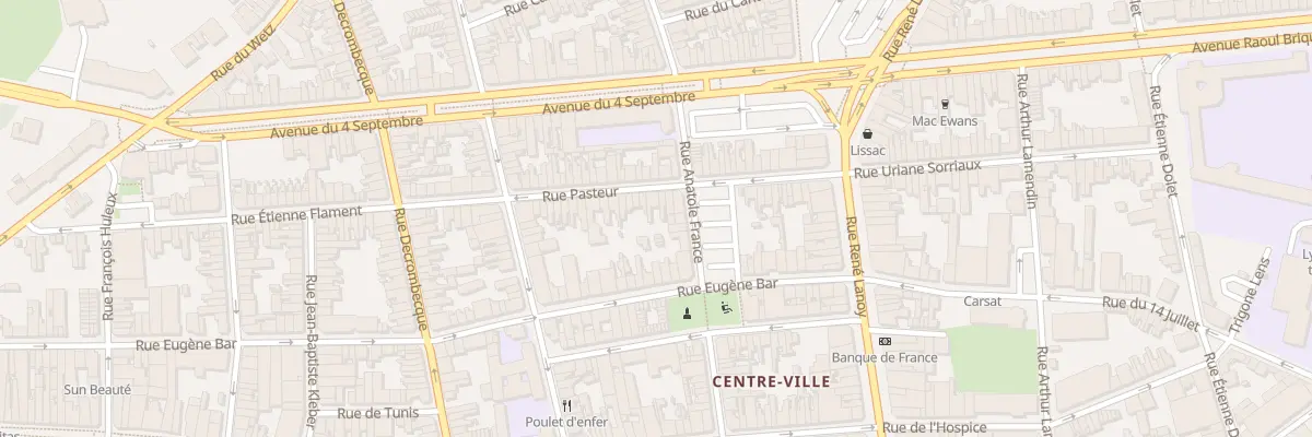 Plan du 39 Rue Pasteur à Lens