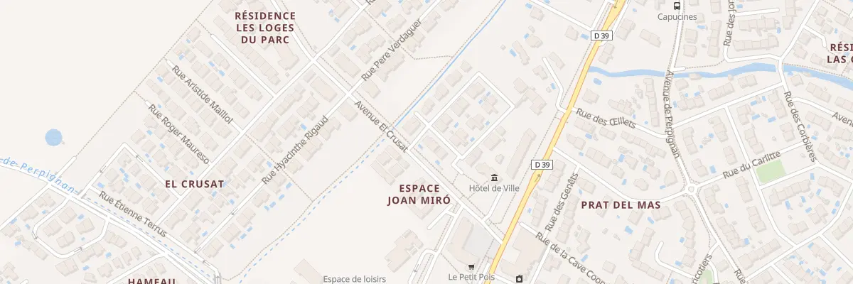 Plan du 39 Rue Pau Casals à Canohès