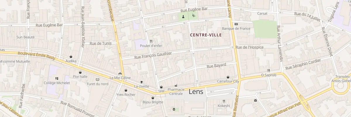 Plan du 41 Rue François Gauthier à Lens