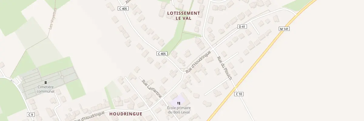 Plan du 2 Rue de Leval à Aubers