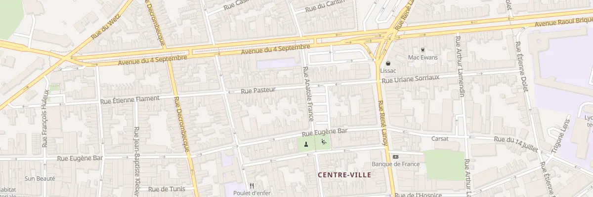 Plan du 37 Rue Pasteur à Lens