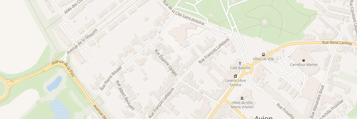 Plan du 28 Rue Etienne Opigez à Avion