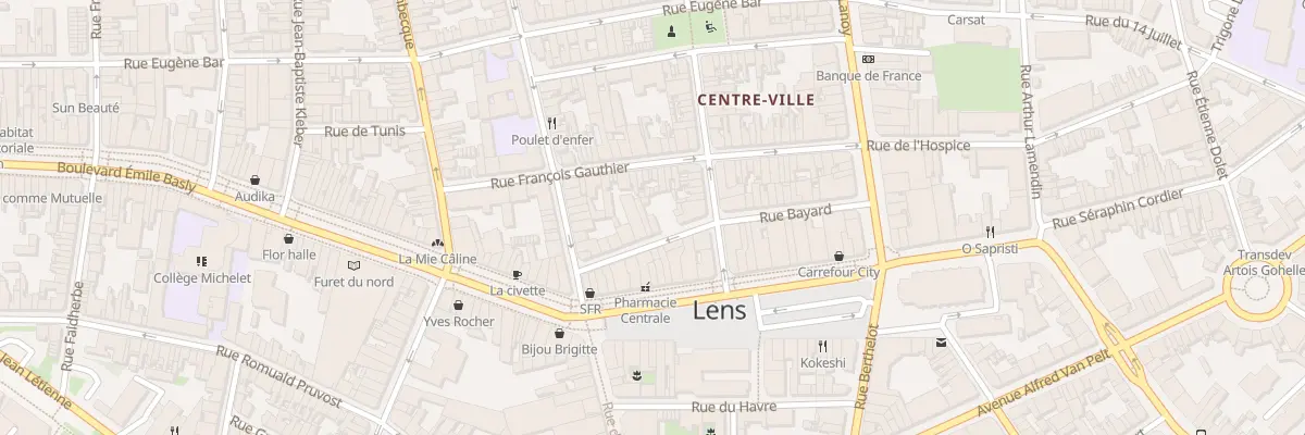 Plan du 17 Rue de Turenne à Lens