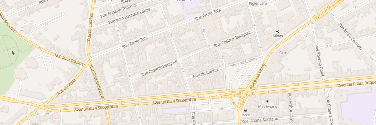 Plan du 53 Rue Casimir Beugnet à Lens