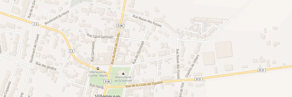 Plan du 6 Rue de l’Ermitage à Villeneuve-le-Comte