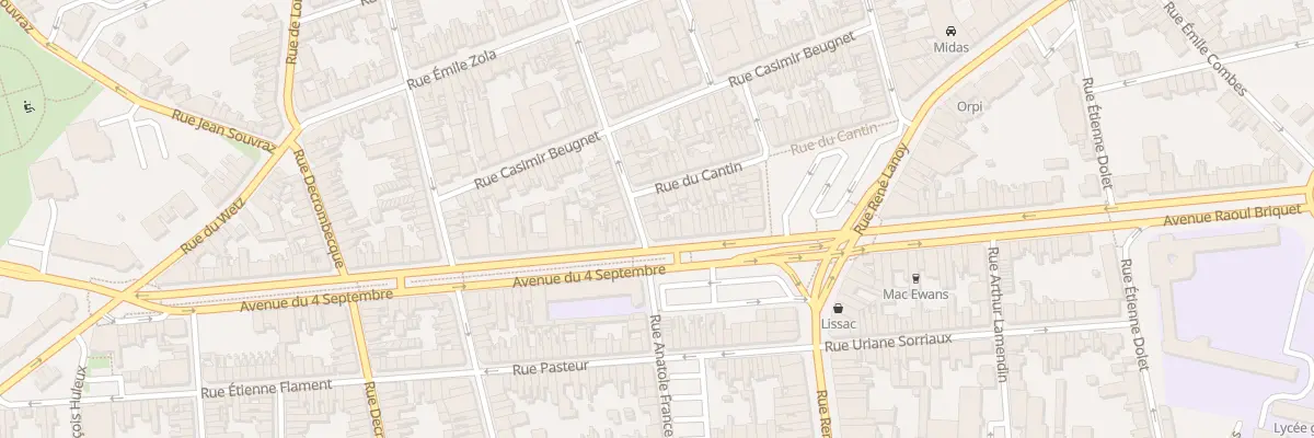 Plan du 6 Rue Félix Faure à Lens