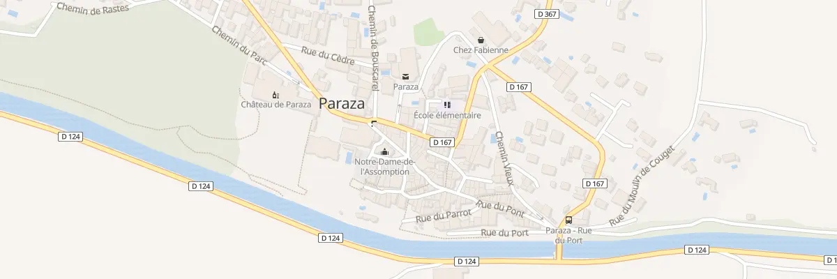 Plan du 8B Rue de la Mairie à Paraza