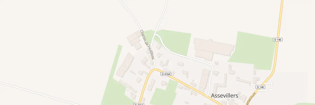 Plan du 2 Che de Feuillères à Assevillers