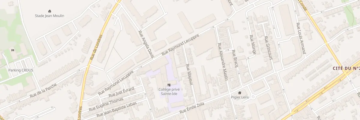 Plan du 34 Rue Mayeux à Lens