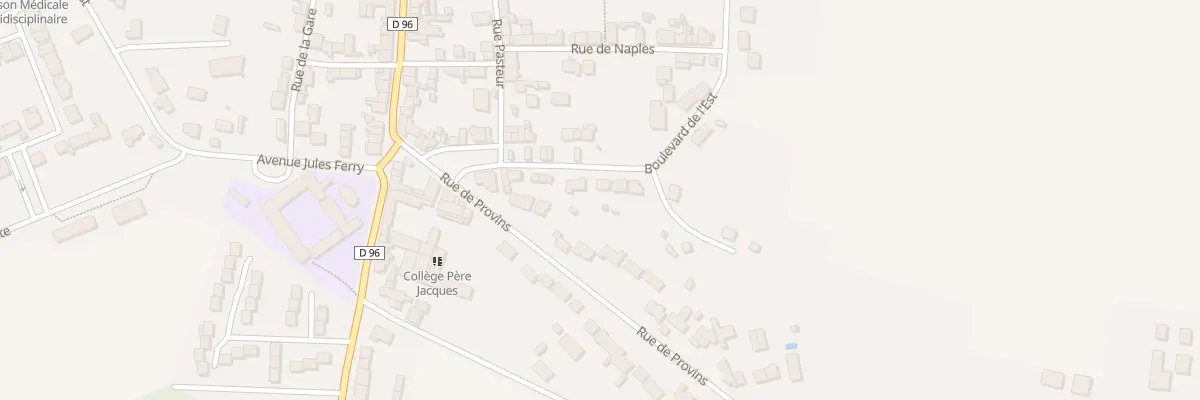 Plan du 45 Bd de l’Est à Villeneuve-le-Comte