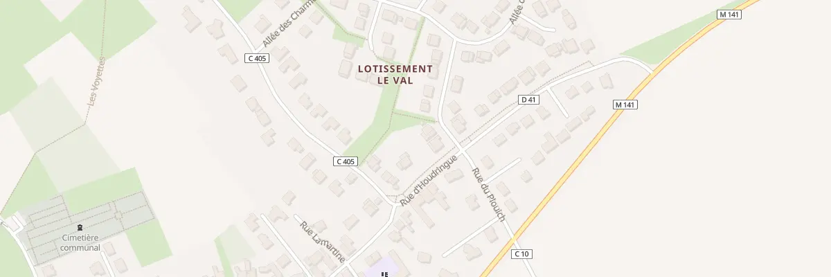 Plan du 3 All des Charmes à Aubers