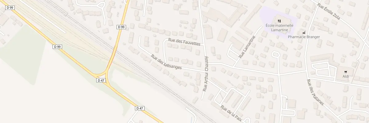Plan du 4 Rue des Mesanges à Verneuil-l’Étang