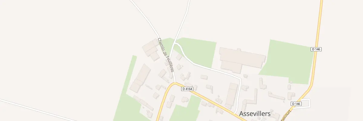 Plan du 4 Che de Feuillères à Assevillers