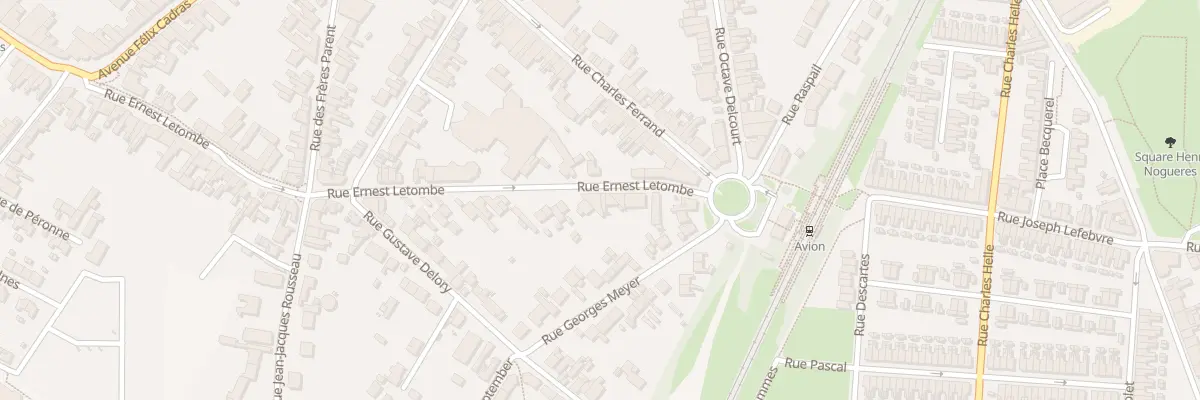 Plan du 90 Rue Ernest Letombe à Avion