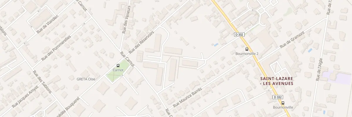 Plan du 75 Rue Carnot à Compiègne