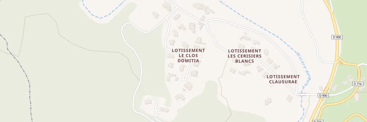 Plan du 13 Lot Clos Domitia aux Cluses