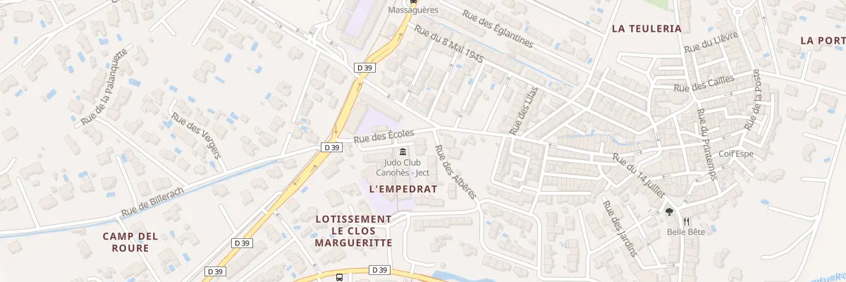 Plan du 2 Rue des Albères à Canohès