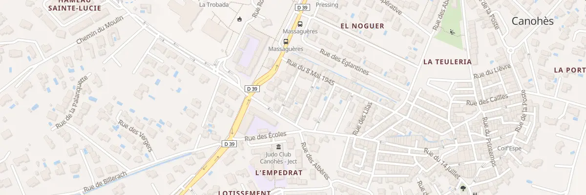 Plan du 8 Rue des Pâquerettes à Canohès