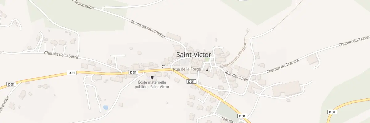 Plan du 5036A Saint Victor à Saint-Victor-et-Melvieu