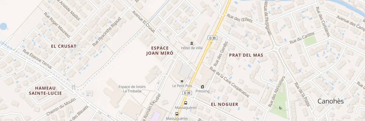 Plan du 1 Pl Jean Ferrat à Canohès