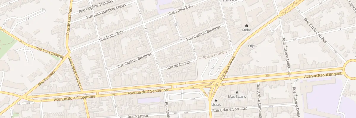 Plan du 40 Rue du Cantin à Lens