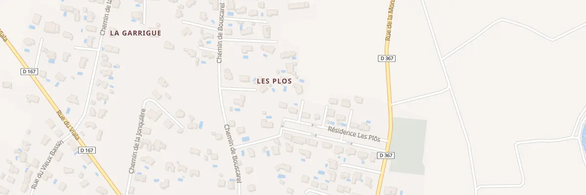 Plan du 10 Les Plo à Paraza