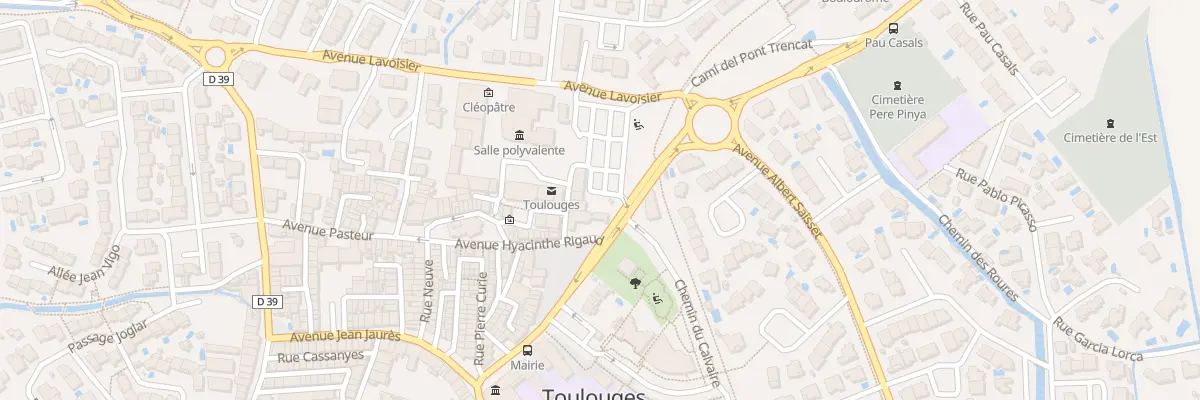 Plan du 1 Av Pere Pinya à Toulouges