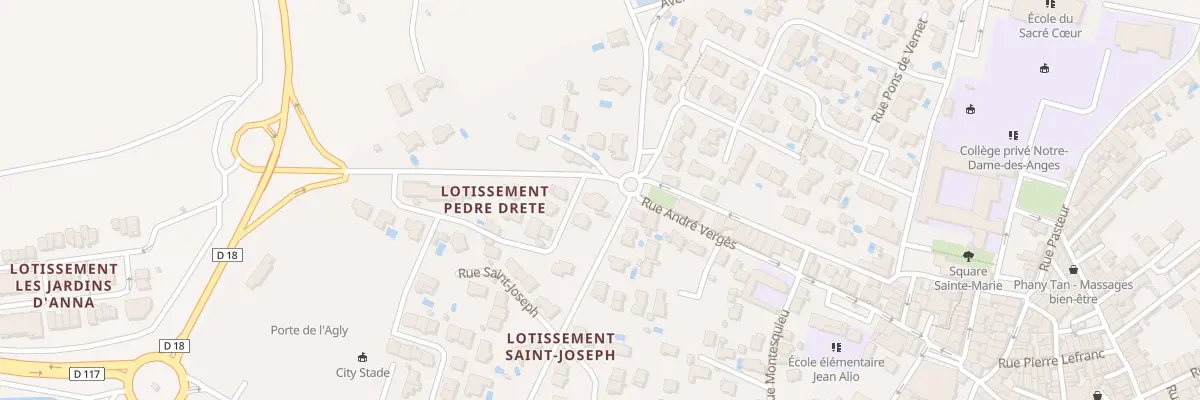 Plan du 16 Rue André Vergès à Espira-de-l’Agly