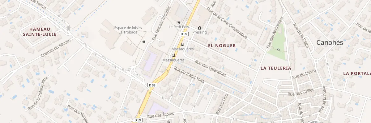Plan du 33 Rue des Eglantines à Canohès