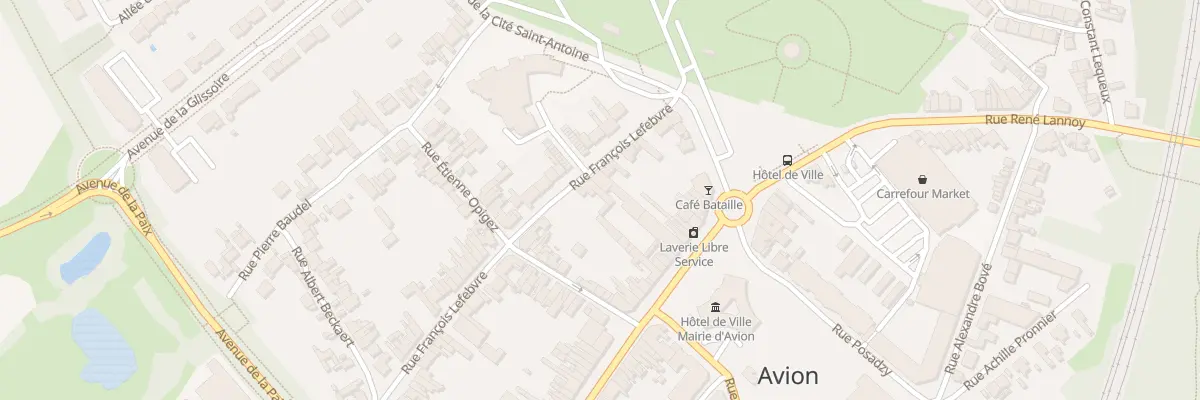 Plan du 19 Rue Francois Lefebvre à Avion