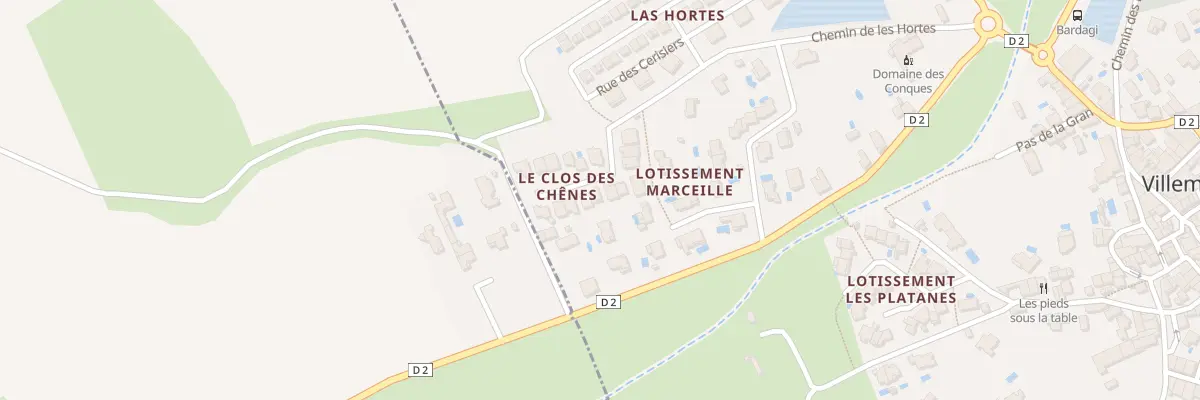 Plan du 13 Imp des Chênes à Villemolaque