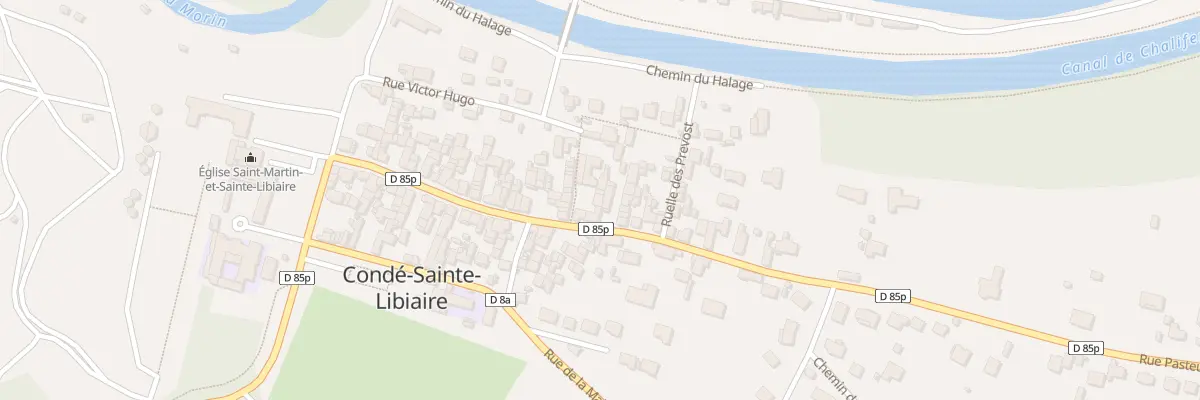 Plan du 105 Rue Pasteur à Condé-Sainte-Libiaire