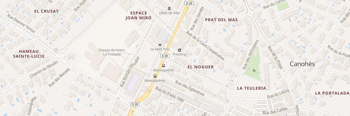 Plan du 1 Rue des Glaïeuls à Canohès