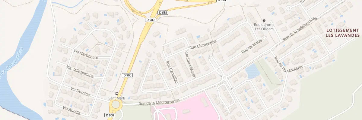 Plan du 13 Rue Saint Martin au Boulou