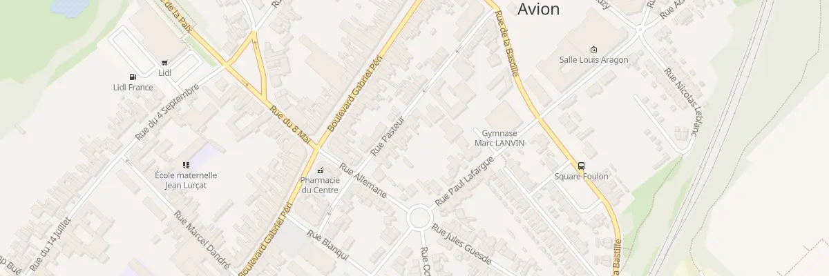 Plan du 25 Rue Pasteur à Avion