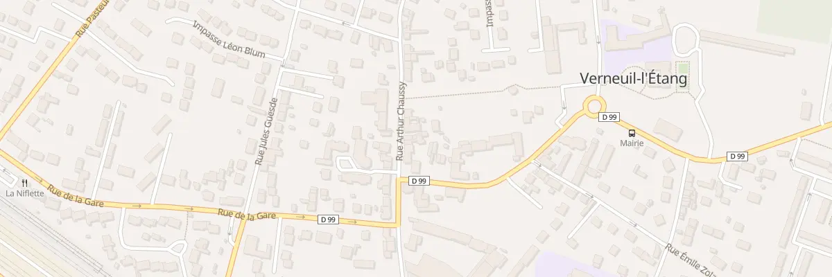 Plan du 16T Rue Arthur Chaussy à Verneuil-l’Étang