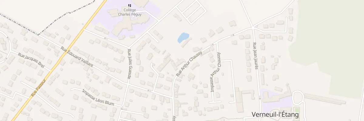 Plan du 57 Rue Arthur Chaussy à Verneuil-l’Étang