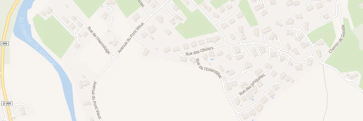 Plan du 44 Rue du Mas de Gantou à Vabres-l’Abbaye