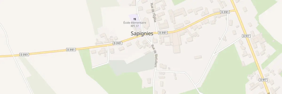 Plan du 2B Rue de Biefvillers à Sapignies