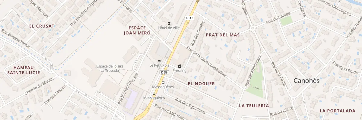 Plan du 1B Rue de la Cave Cooperative à Canohès