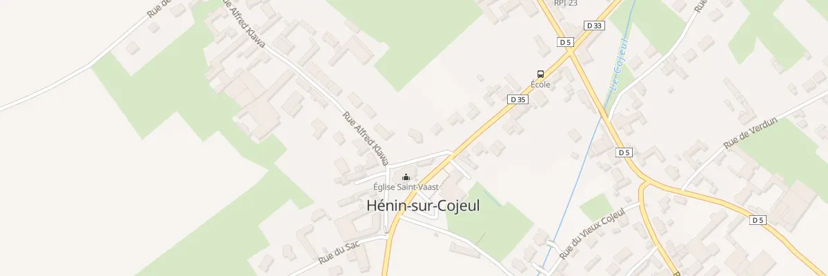 Plan du 1 Rue Alfred Klawa à Hénin-sur-Cojeul