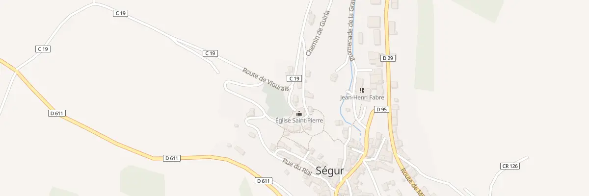 Plan du 2 Imp du Cimetiere à Ségur