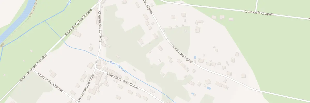 Plan du 14 Che des Vignes à Montbouy