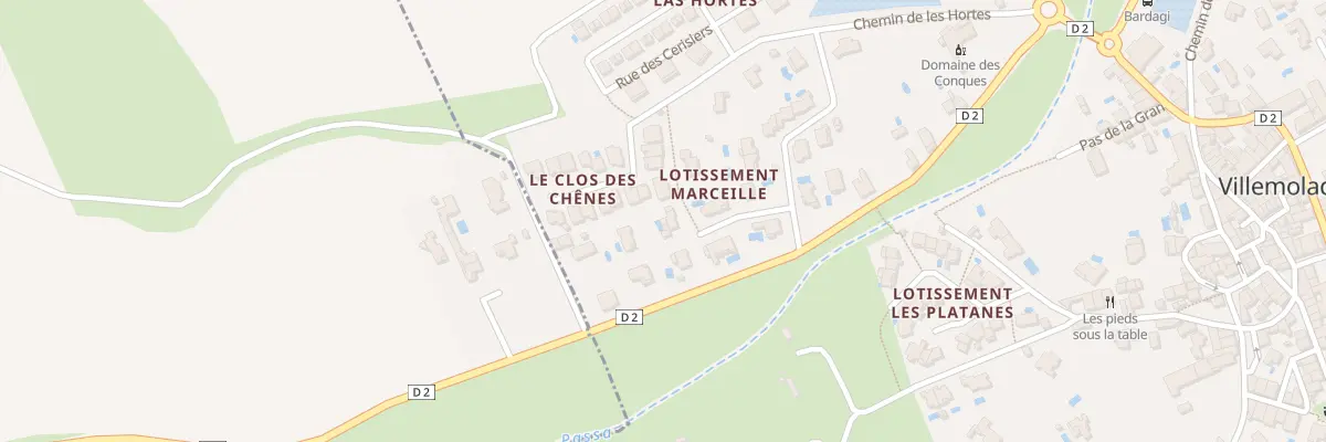 Plan du 9011 Rue du Canigounenc à Villemolaque