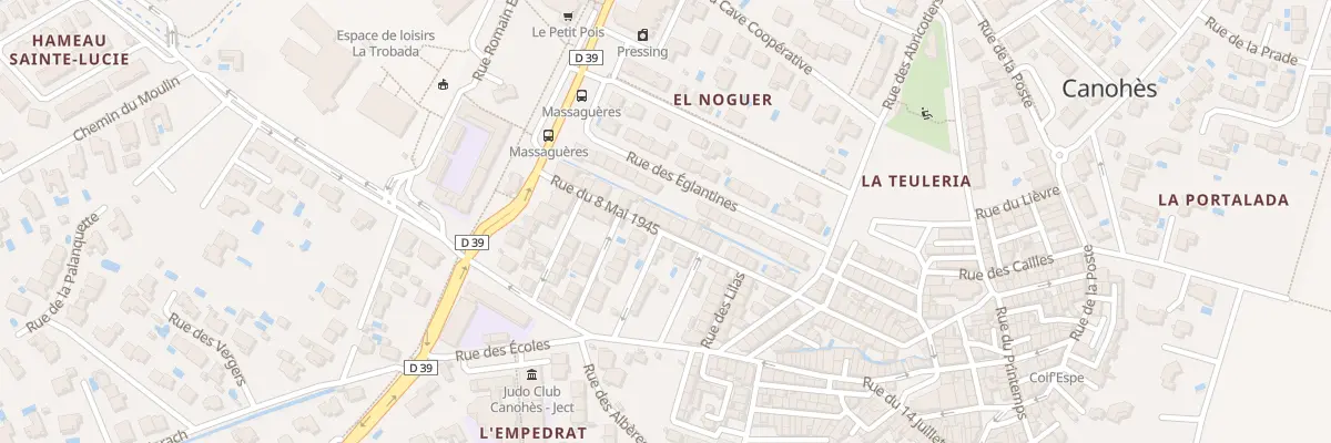 Plan du 54 Rue du Huit Mai à Canohès