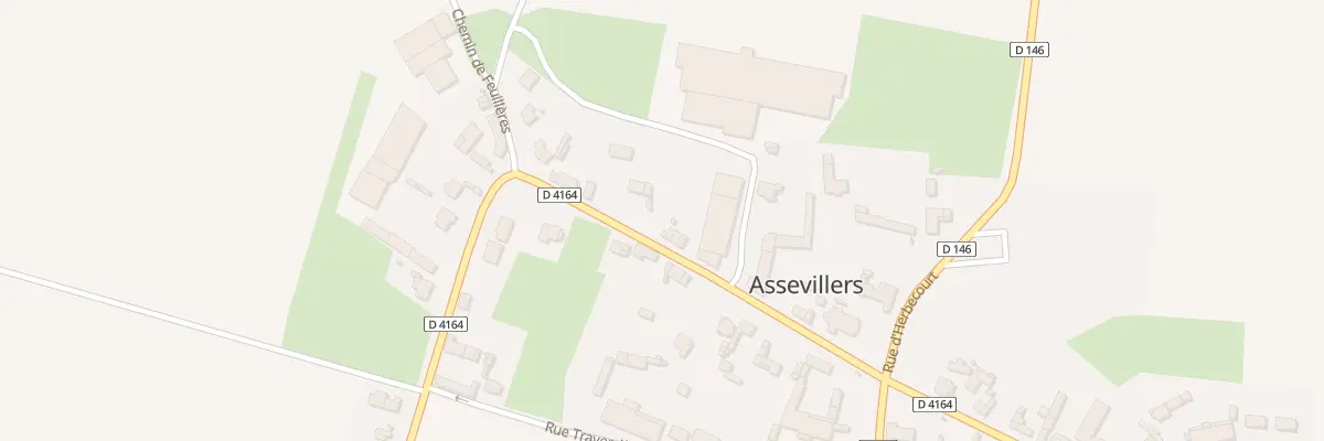 Plan du 20 Rue de l’Eglise à Assevillers