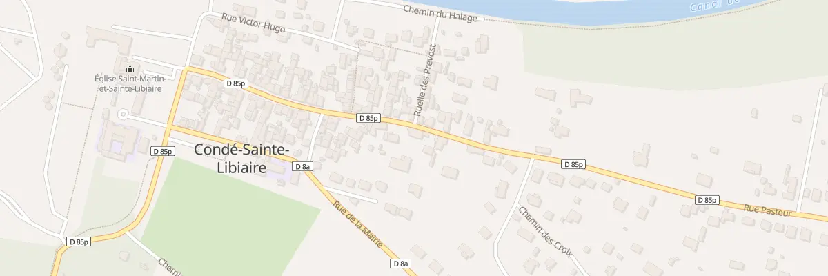 Plan du 100 Rue Pasteur à Condé-Sainte-Libiaire