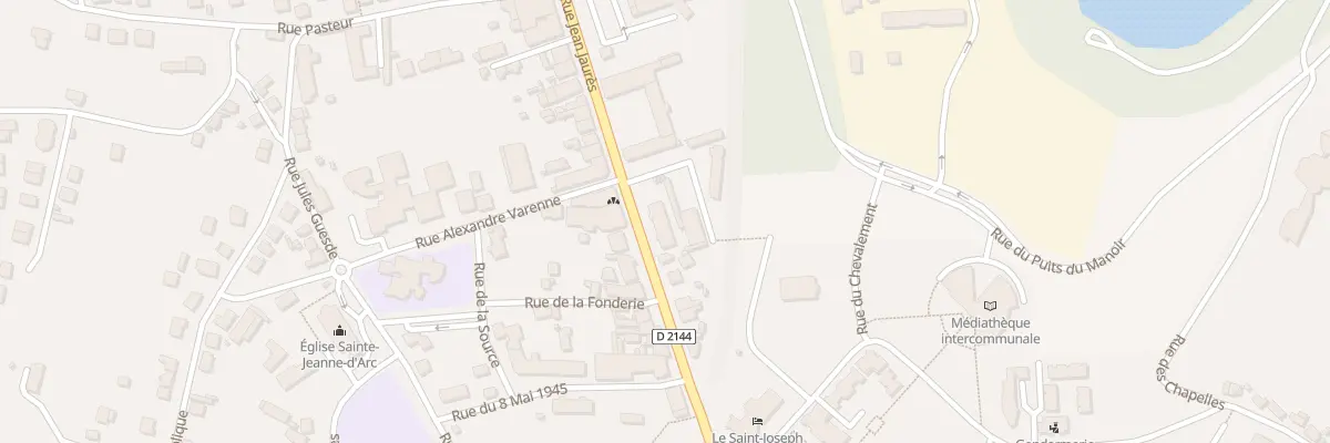 Plan du 105 Rue Jean Jaurès à Saint-Éloy-les-Mines